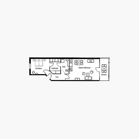 Апартаменты Duenenpark - Komfort Mit 1 Schlafzimmer Und Terrasse Im Erdgeschoss 074 *